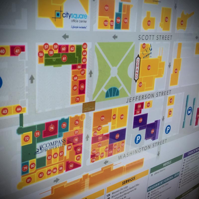 River District downtown Wausau map